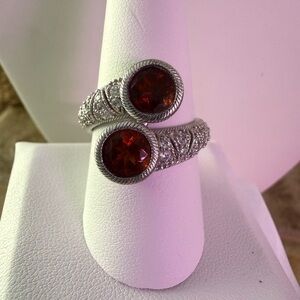 Judith Ripka 925 Sterling Silver Ring Size 9